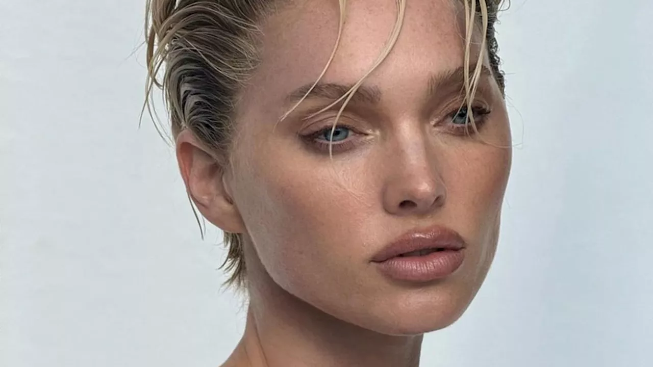 Elsa Hosk wows in plunging dress with shock hair transformation