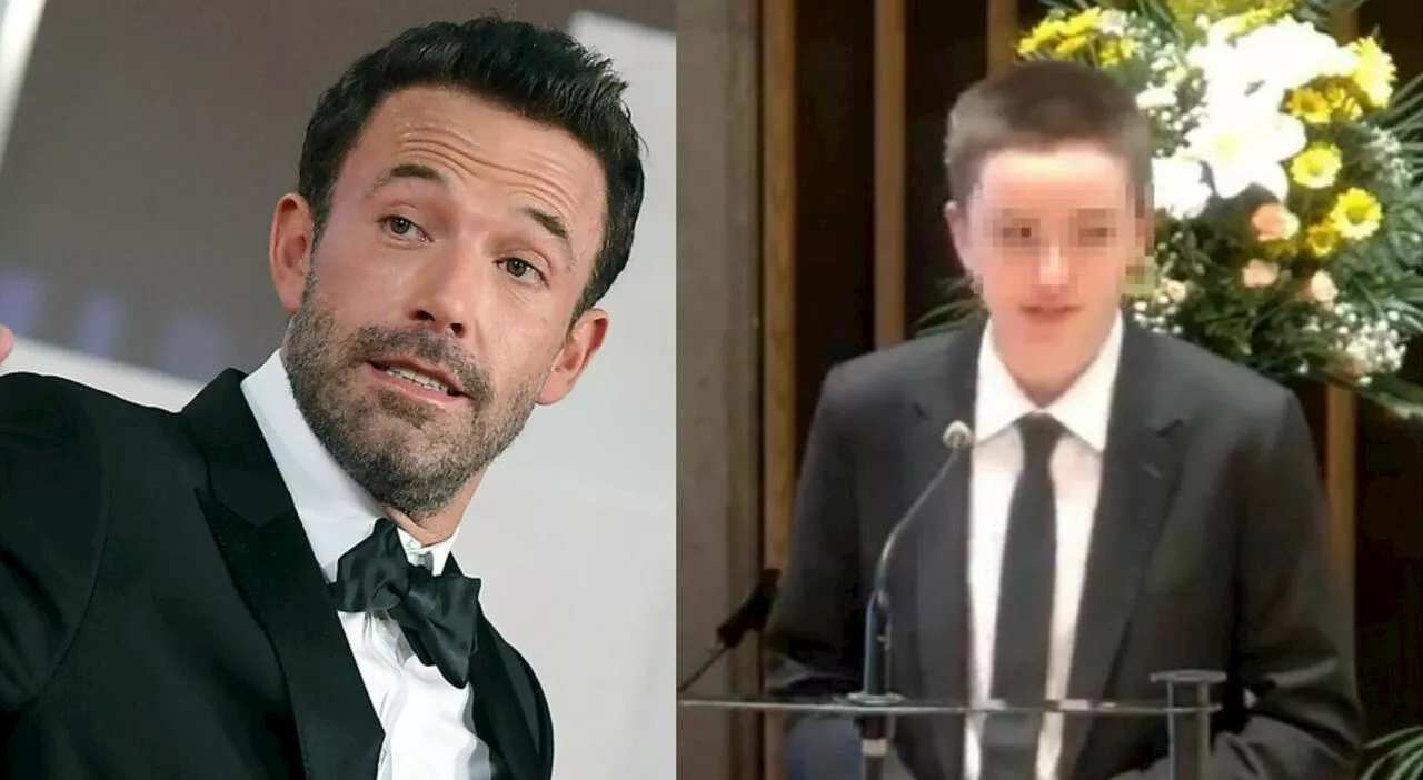 Ben Affleck, la figlia Seraphine fa coming out e diventa Fin: la foto con capelli corti e giacca al funerale d