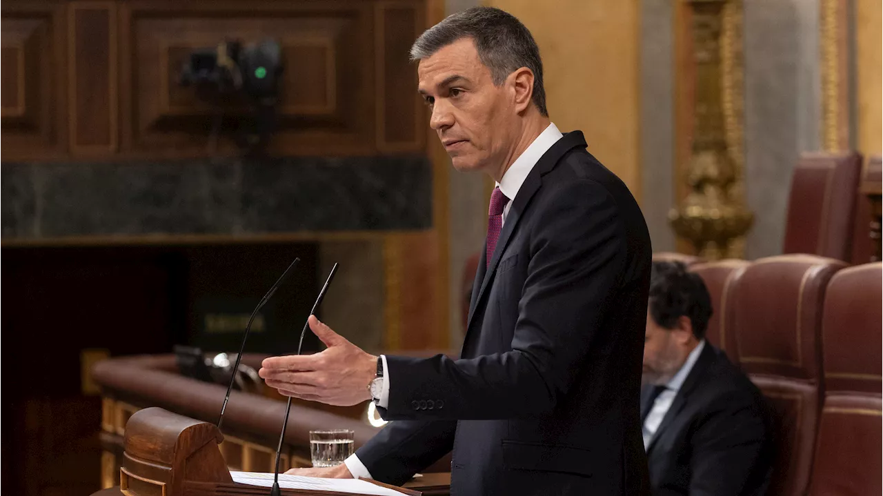 Pedro Sánchez, en el Congreso: 'España está preparada para reconocer a Palestina'