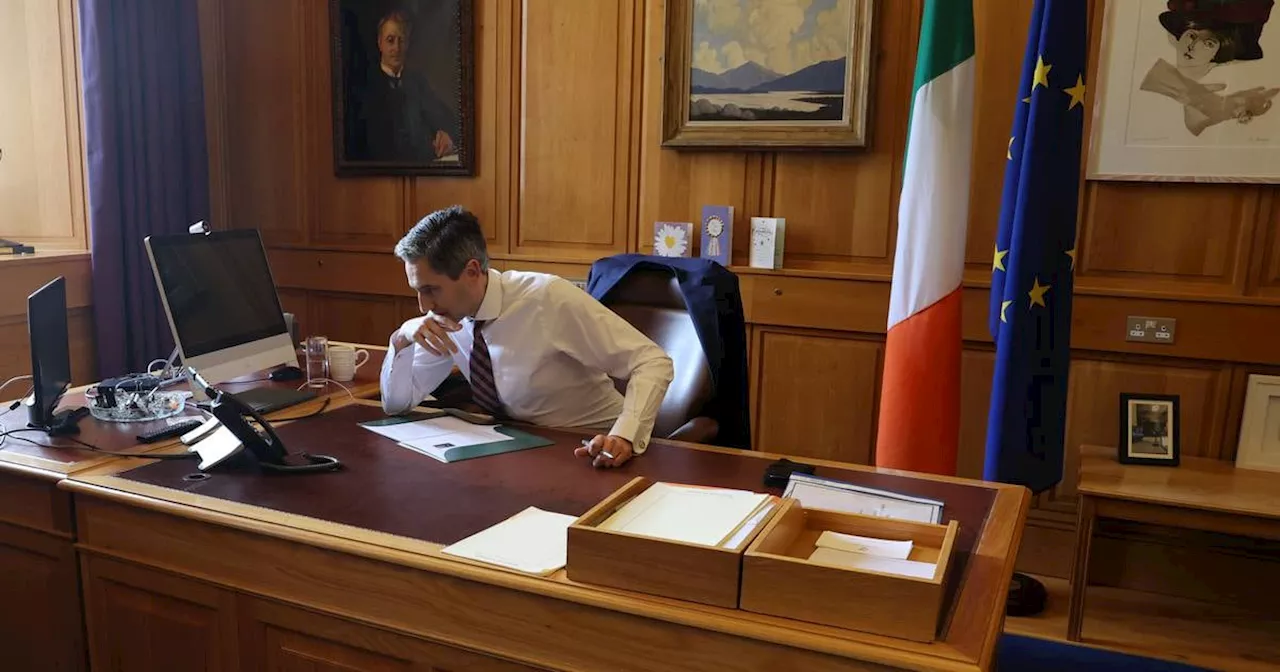 Reshuffle and calls with Sunak and Zelenskiy dominate Harris’s first full day as Taoiseach