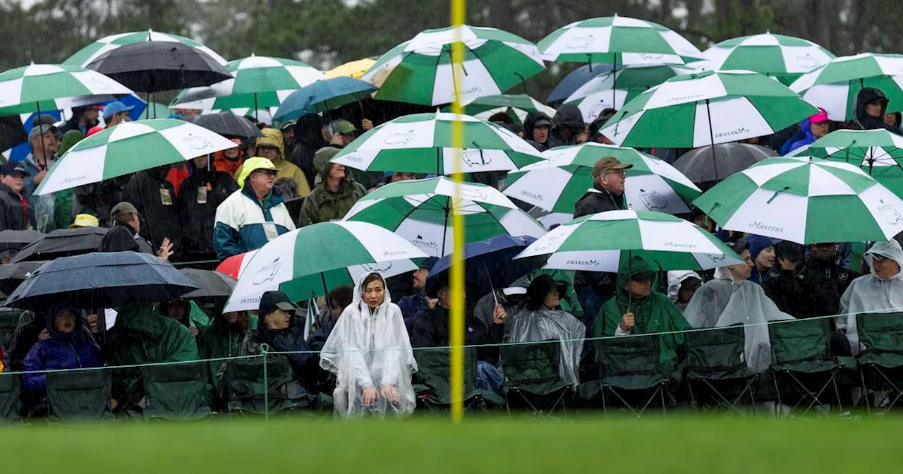 The Masters: Heavy rainfall and thunderstorms set to disrupt first round at Augusta National