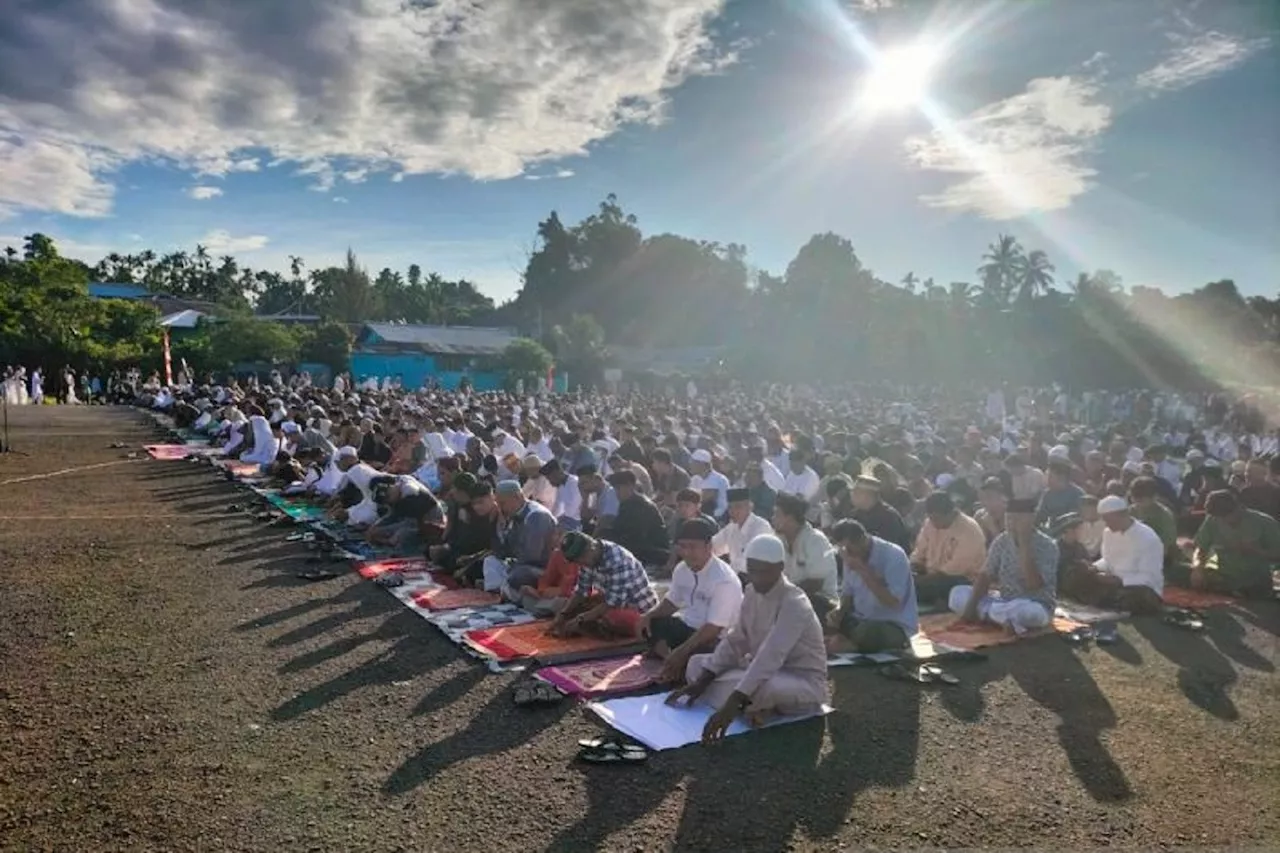 Ratusan Personel Kepolisian Amankan Salat Idulfitri di Sorong Selatan