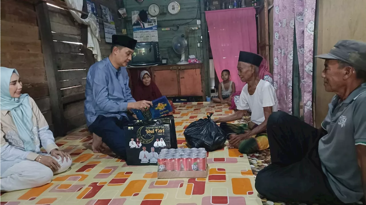 Sambut Lebaran, Pj Bupati Muarojambi Bachyuni Deliansyah Takbiran Bareng Warga Miskin