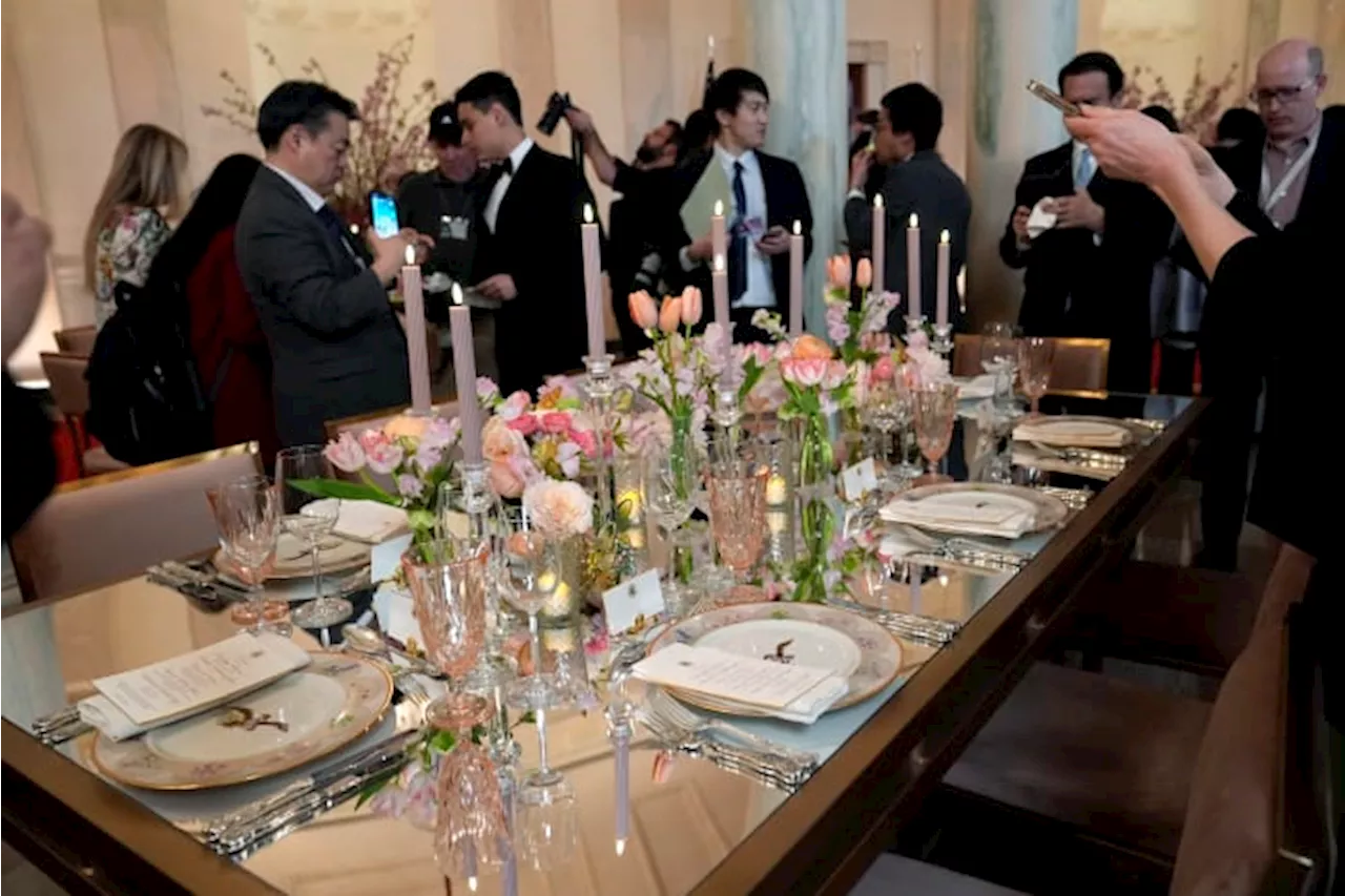 White House Transforms State Floor into Vibrant Spring Garden for State Dinner