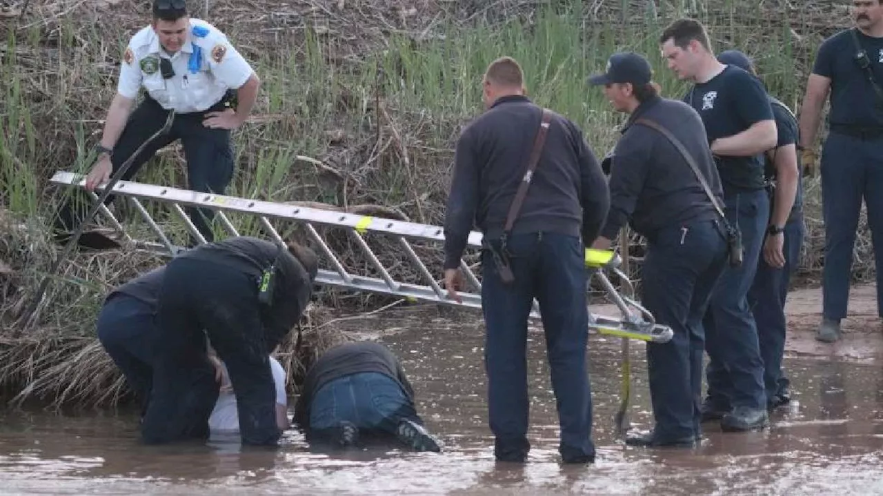 St. George firefighters safely extract teen who was likely stuck in quicksand along Virgin River