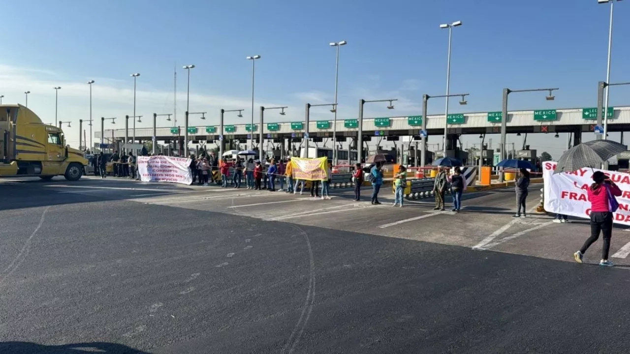 Ojo de Agua: Bloquean la México-Pachuca por desabasto de agua