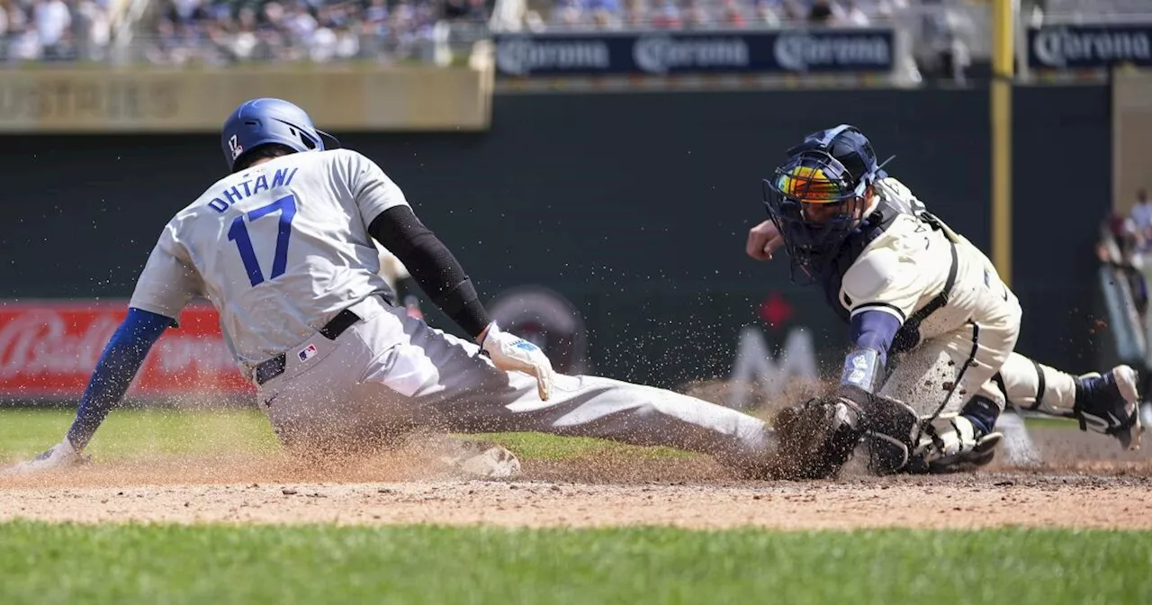 Shohei Ohtani tag-out at home plate defines Dodgers road trip finale loss to Twins