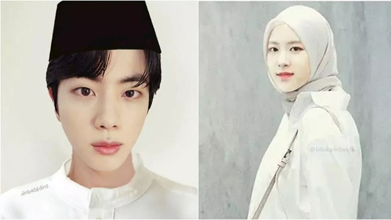 8 Editan Foto Artis K-Pop Sambut Idul Fitri Ini Kocak Banget