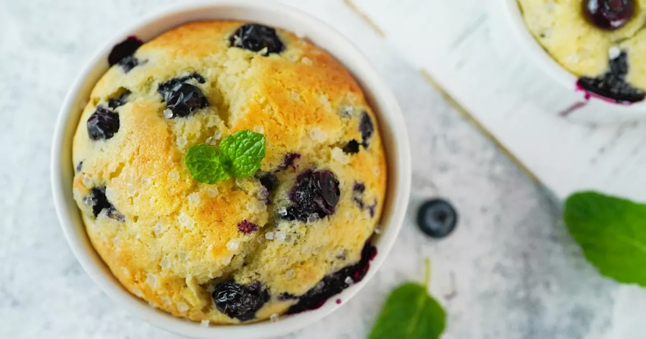 Muffins aux myrtilles moelleux et parfumés