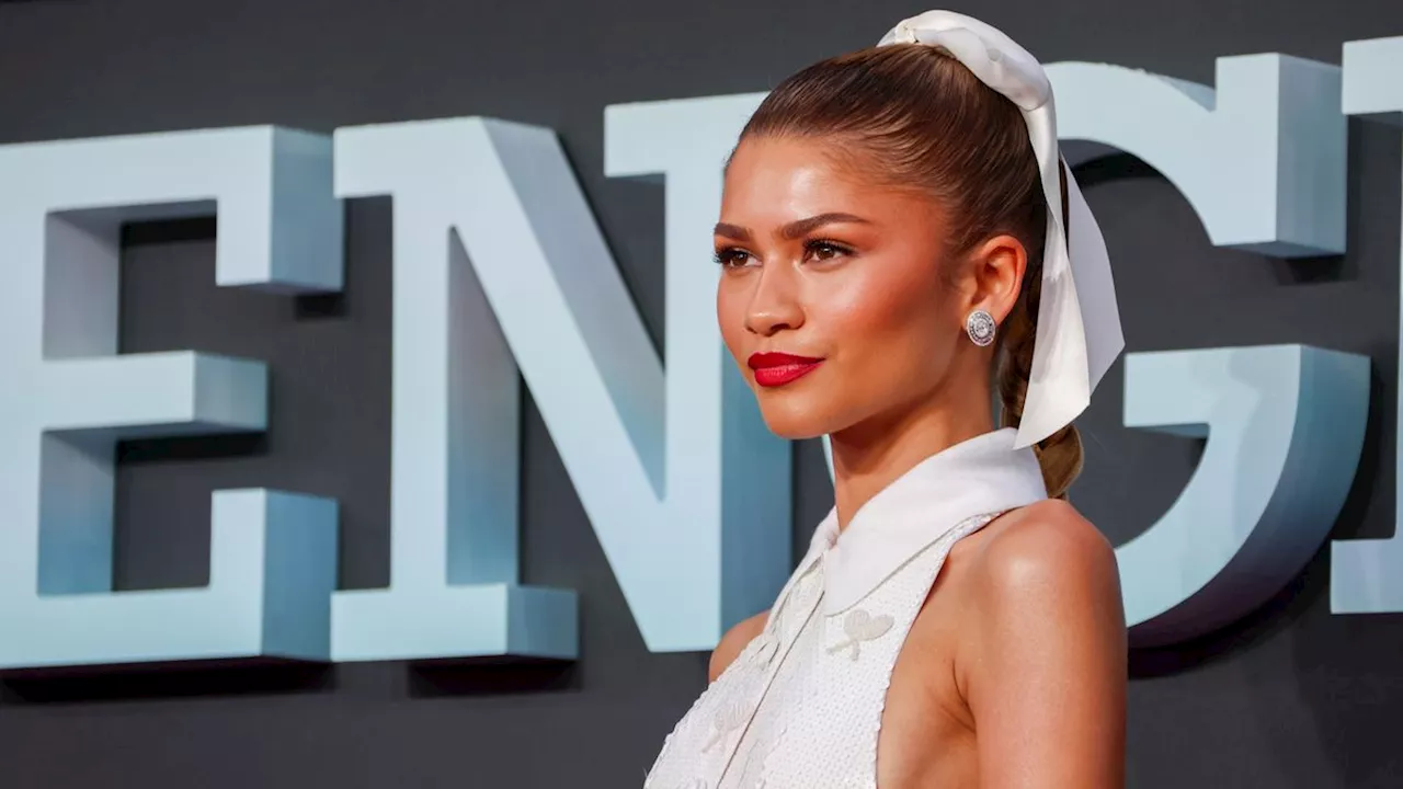 Zendaya's 'Challengers' London Premiere Gown Combines Tennis Rackets With Coquette Bows