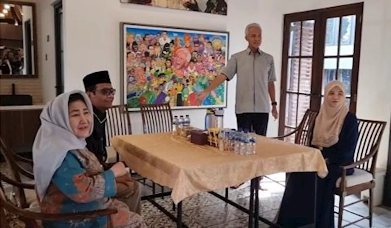 Idul Fitri, Mahfud MD Silaturahmi ke Rumah Baru Ganjar Pranowo