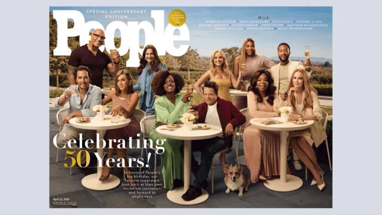 Oprah Winfrey, Jennifer Aniston and more Hollywood legends pose for People's 50th anniversary issue