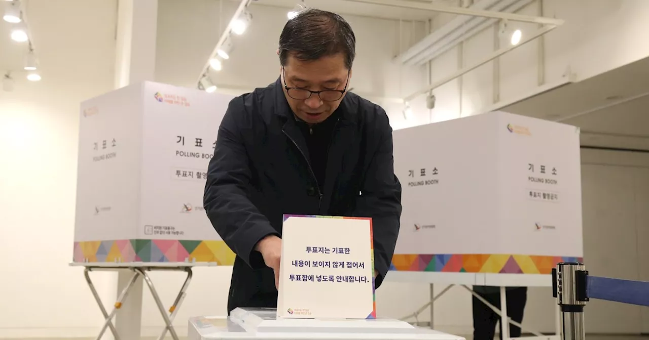 South Korea’s liberal opposition parties win big in parliamentary election, exit polls suggest