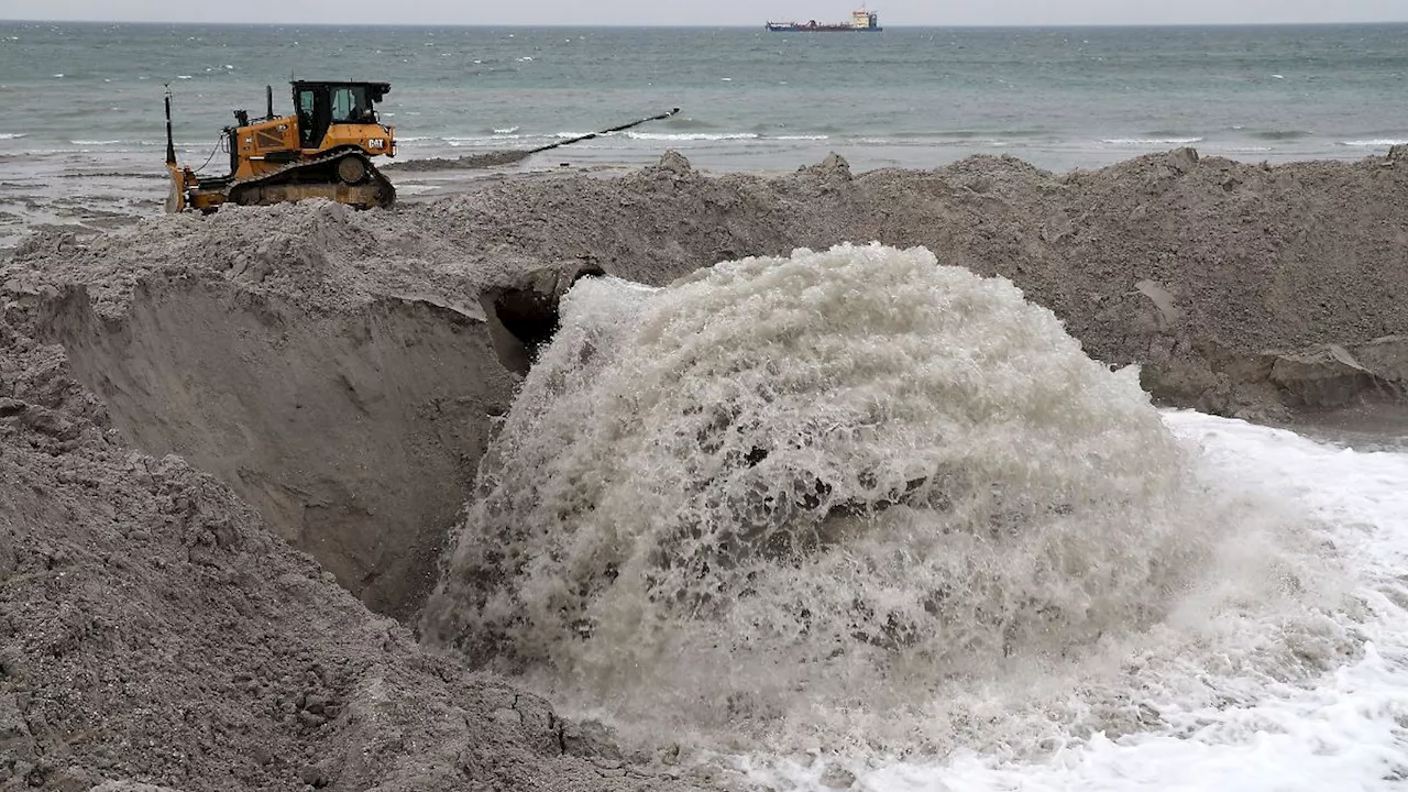 Mehr Strand bei Zingst und Prerow durch Sandaufspülung