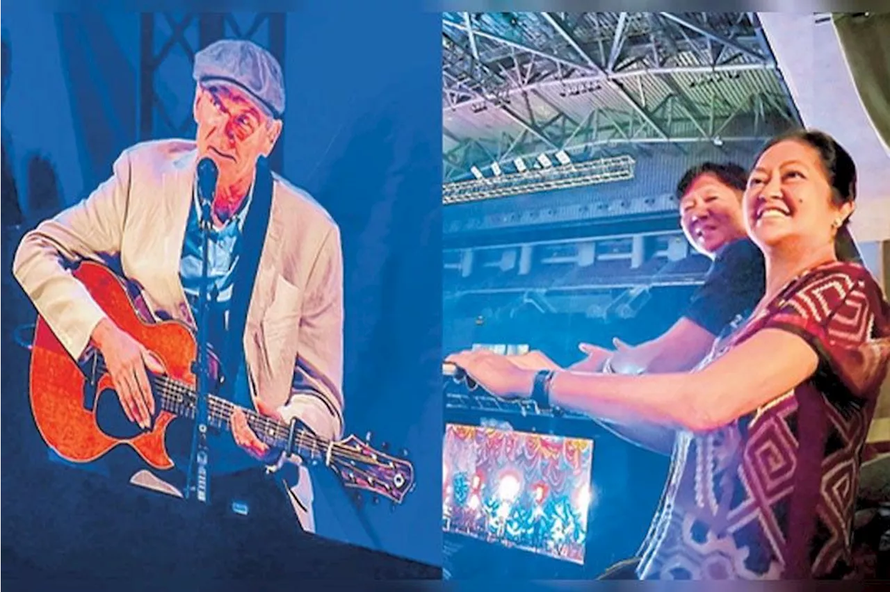 Marcos, Liza watch James Taylor concert