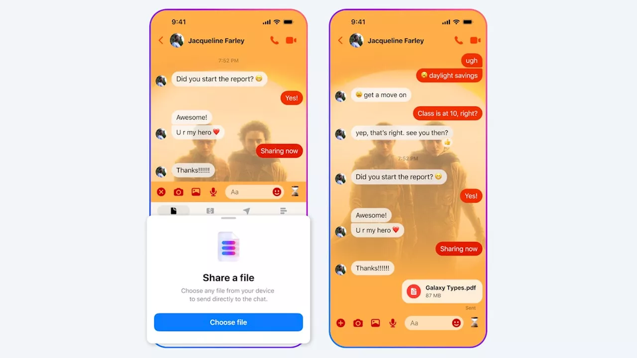 Messenger Introduces High-Definition Photo Sending and Larger File Support