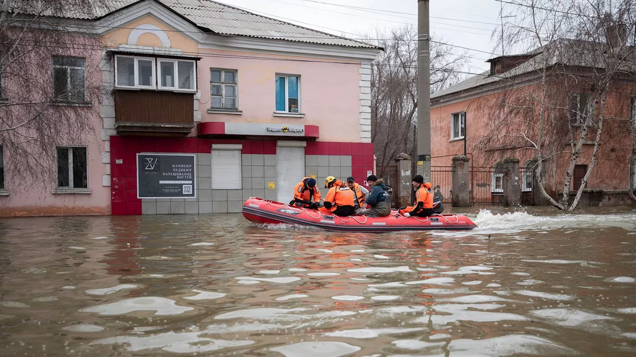 Russia and Kazakhstan floods: More than 100,000 people evacuated in worst flooding in decades