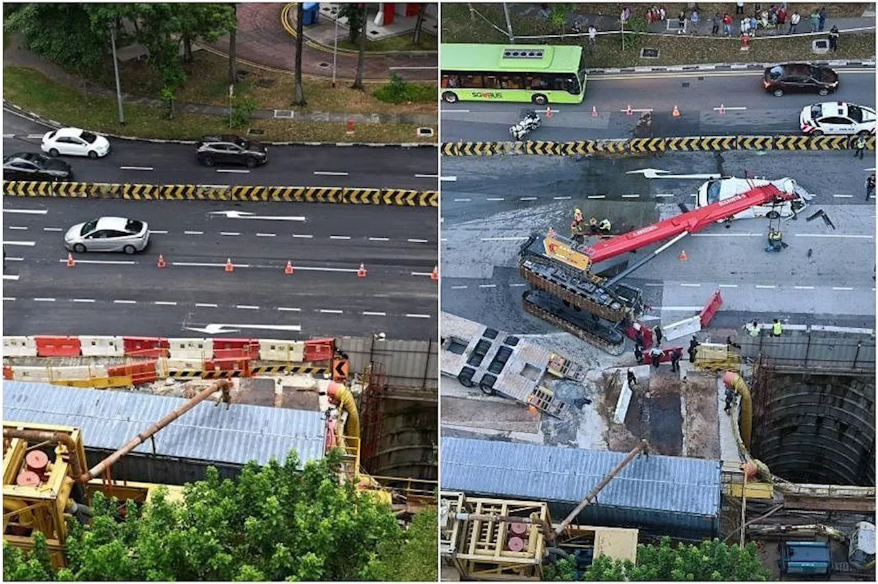 Crane that crushed van in Sengkang removed from road