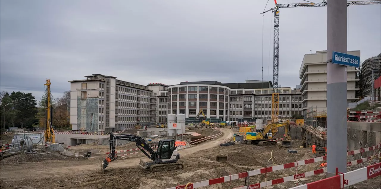 Zukunftspläne des USZ: Die Baustelle des Unispitals wird 150 Millionen teurer als geplant