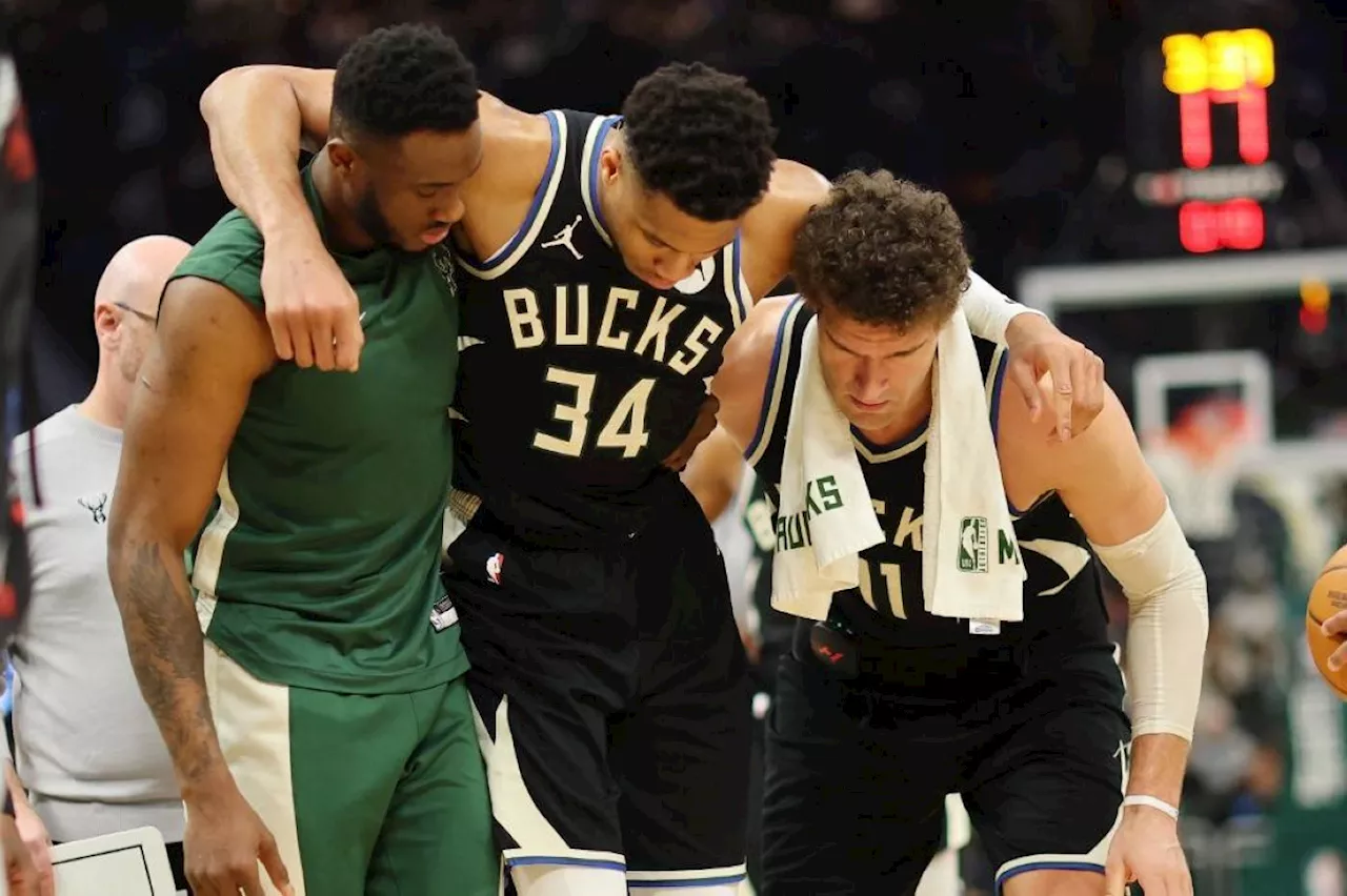 Antetokounmpo injury woe for Bucks; Warriors down Lakers