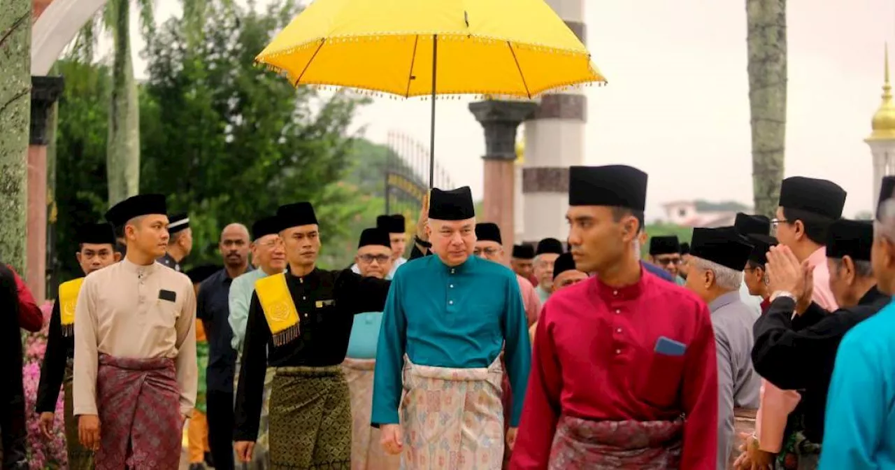 Sultan Nazrin berkenan berangkat ke Majlis Aidilfitri Kerajaan Perak