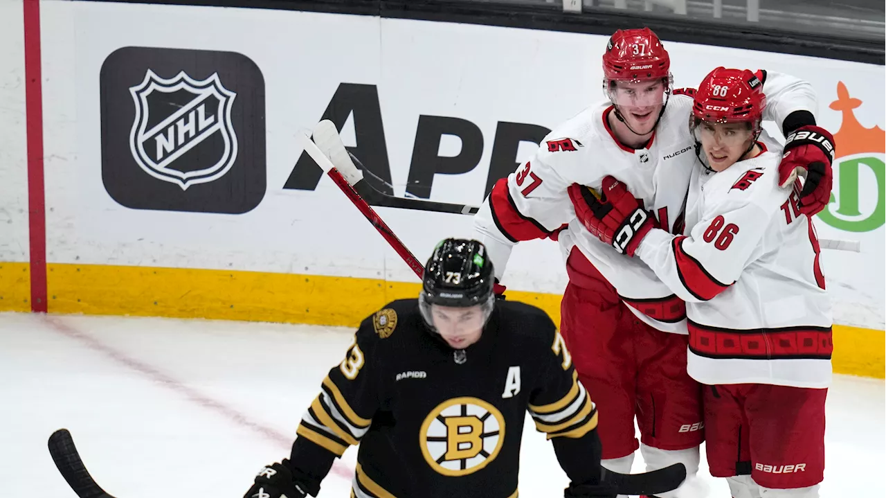 Carolina Hurricanes defeat Boston Bruins with impressive goal