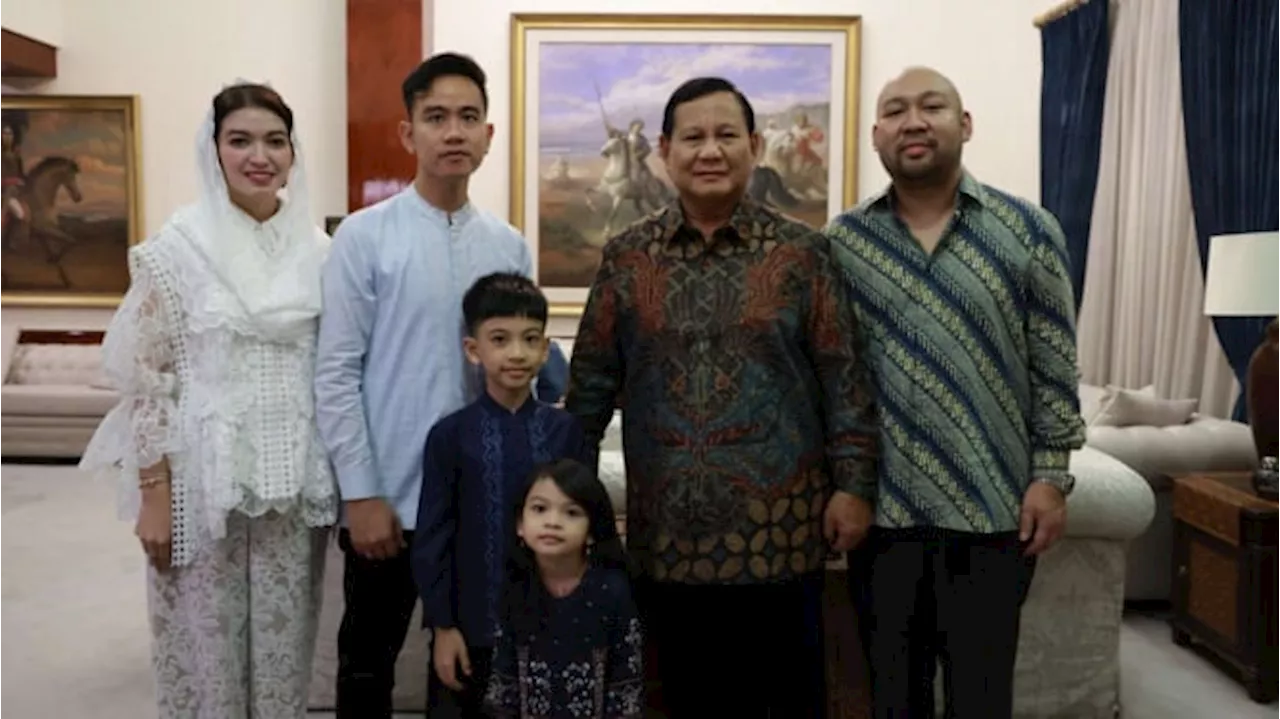 Idul Fitri 1445 H, Prabowo Halal Bihalal bersama Gibran dan Kerabat di Kertanegara