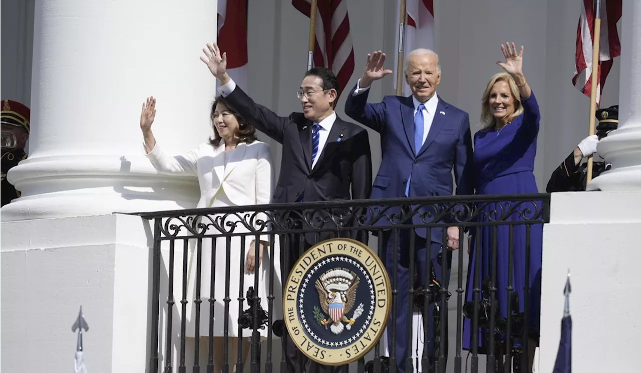 Joe Biden welcomes Japanese Prime Minister Fumio Kishida to White House to discuss China