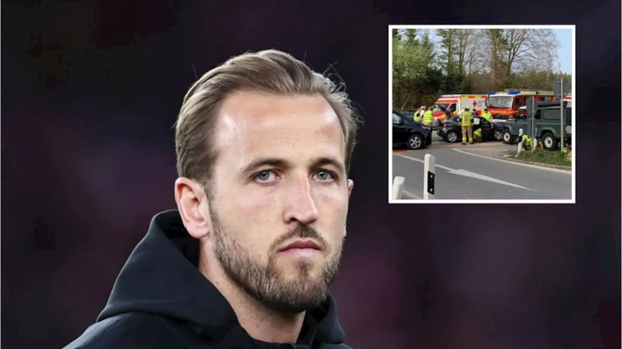 English football champion Harry Kane’s three children rushed to hospital after terrifying car crash