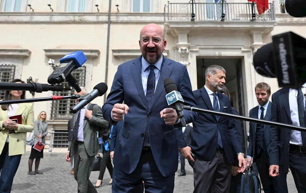 Incontro tra Charles Michel e Giorgia Meloni a Palazzo Chigi