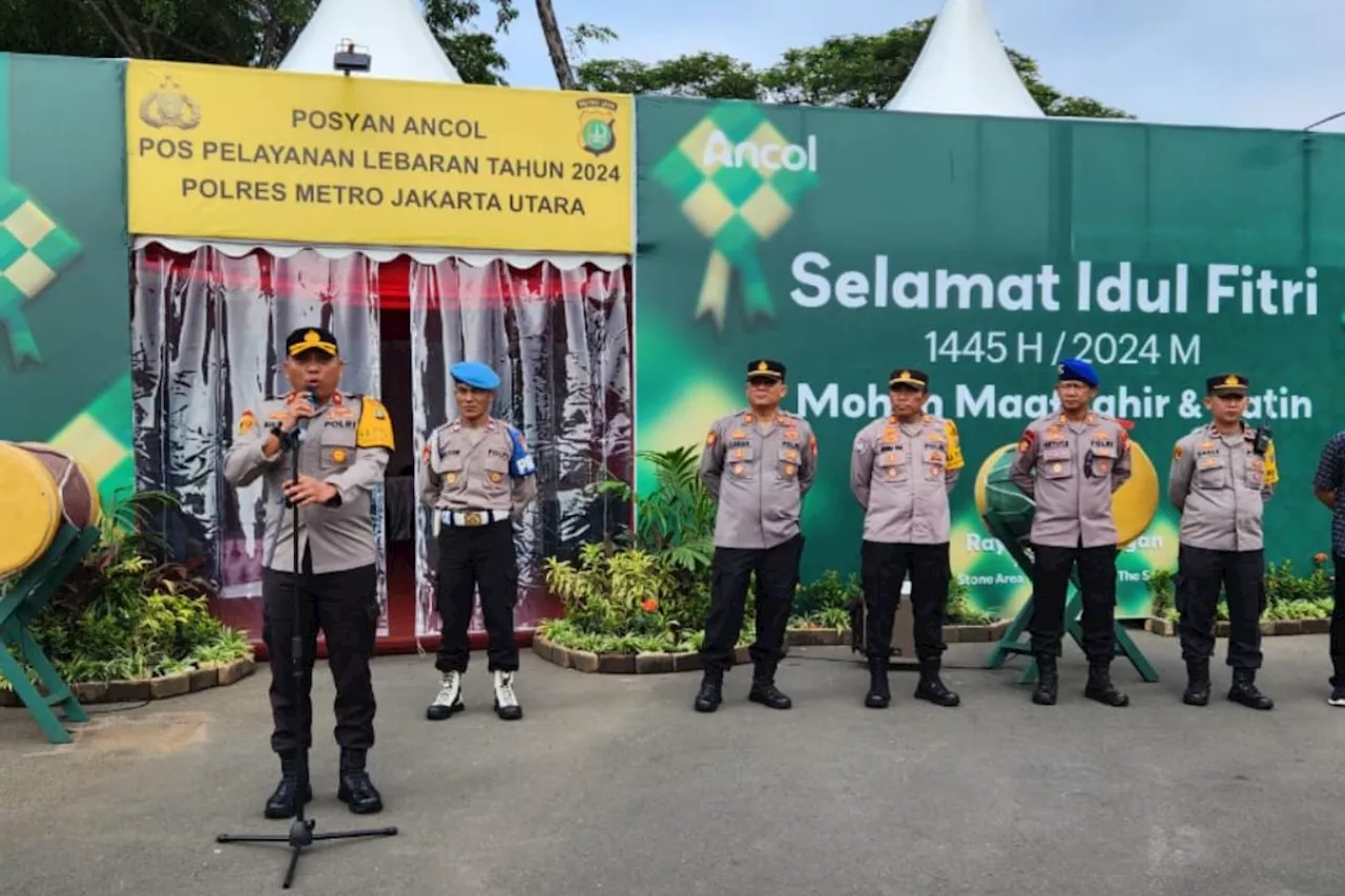 Polsek Pademangan Maksimalkan Pengamanan di Kawasan Ancol saat Libur Lebaran