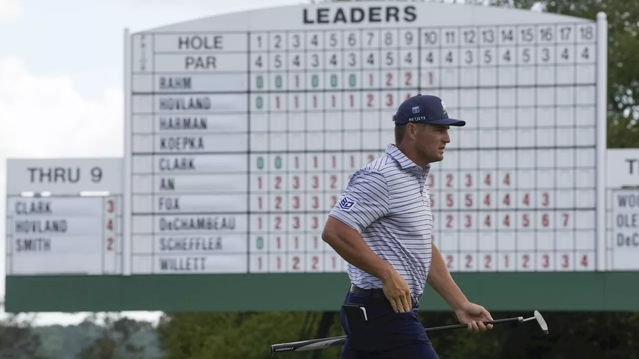 Bryson DeChambeau, matured in both game and attitude, opens with 65 to lead the Masters