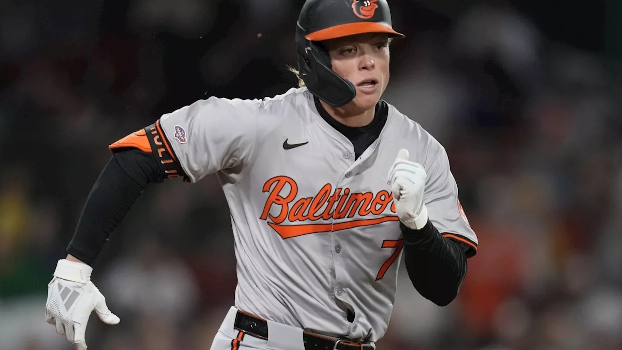 Jackson Holliday, baseball's top-rated prospect, makes MLB debut for Orioles at Fenway Park