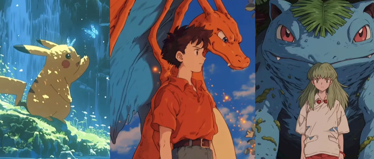 Así se vería una película de Pokémon de Studio Ghibli