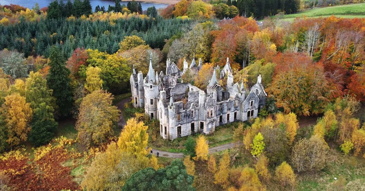 Inside Dunalastair House, the abandoned castle once owned by Tennent's founder