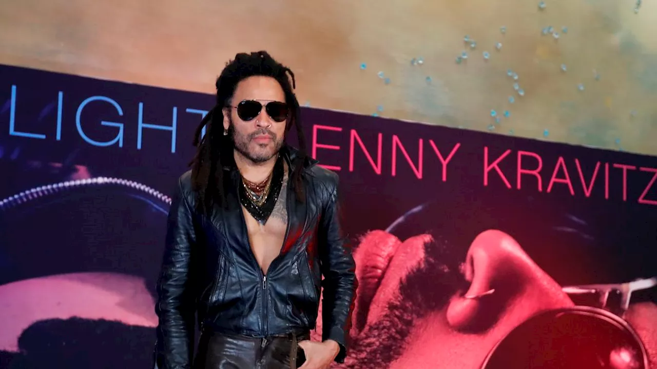 Lenny Kravitz im Fitnessstudio: Work-out in Lederhose