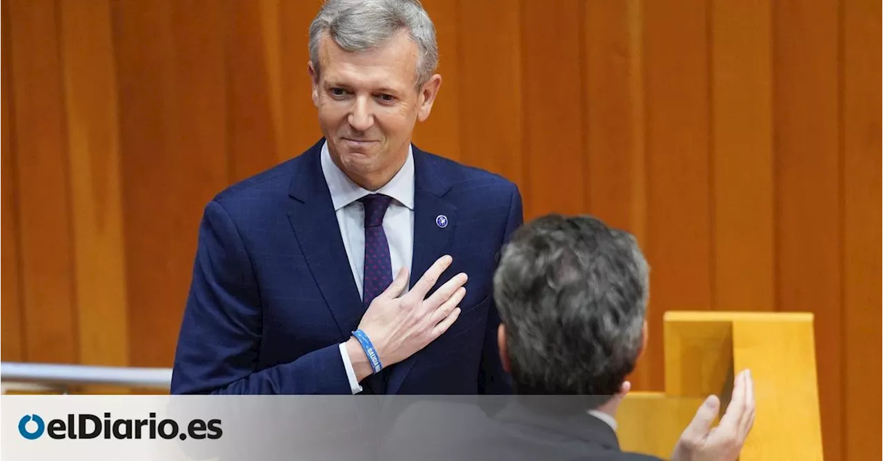 Alfonso Rueda, elegido presidente de la Xunta por la mayoría del PP que controla el Parlamento de Galicia