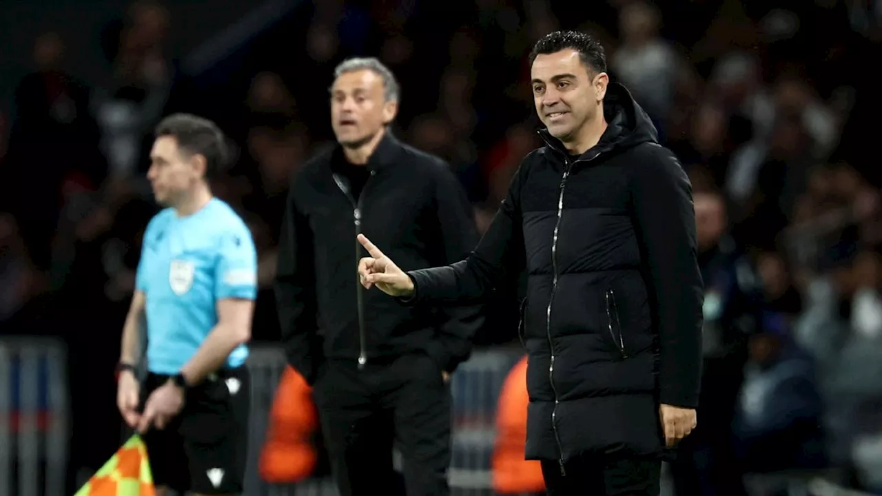 Xavi gets the better of Luis Enrique as Barcelona edge PSG