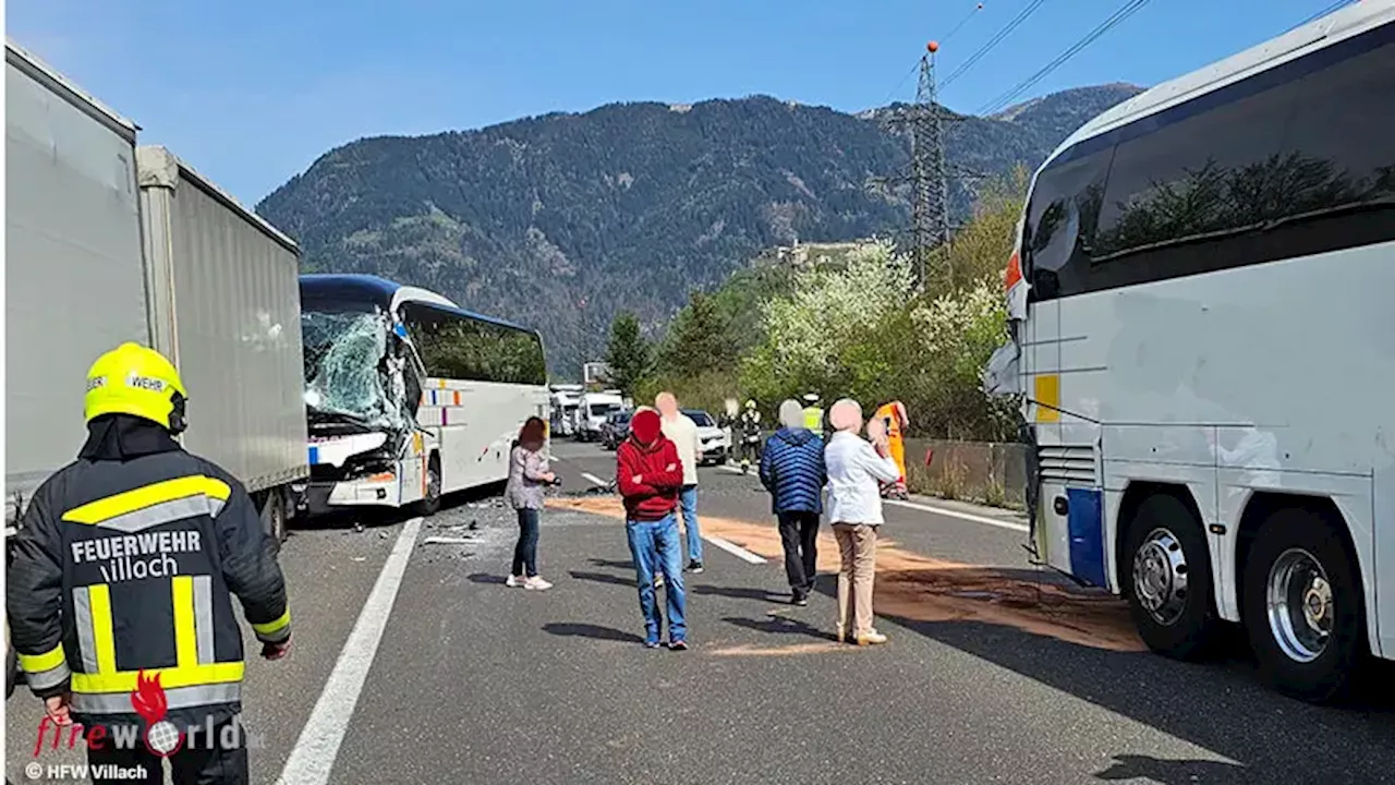 Verkehrsunfall auf der Südautobahn in Villach