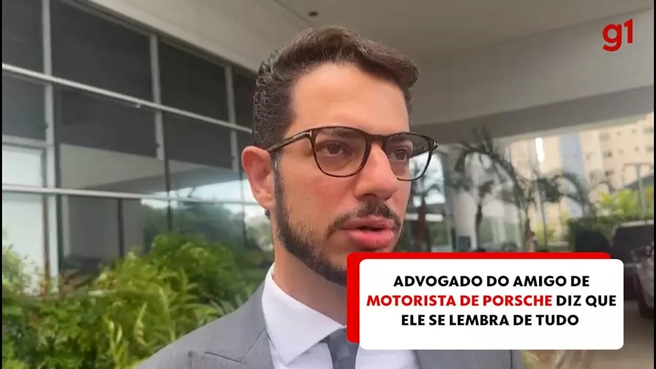 Amigo de motorista do Porsche deixa UTI após fazer duas cirurgias e acordar do coma induzido