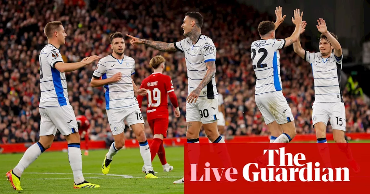 Liverpool v Atalanta: Europa League quarter-final, first leg