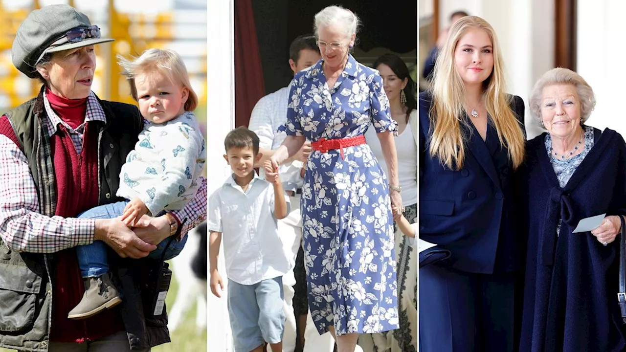 Princess Anne, Queen Margrethe and more royal grandmothers doting on their grandchildren in 10 sweet photos