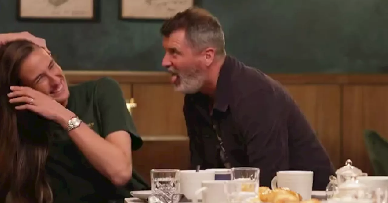 Roy Keane trolls Ian Wright and Jill Scott for drooling over mystery guest