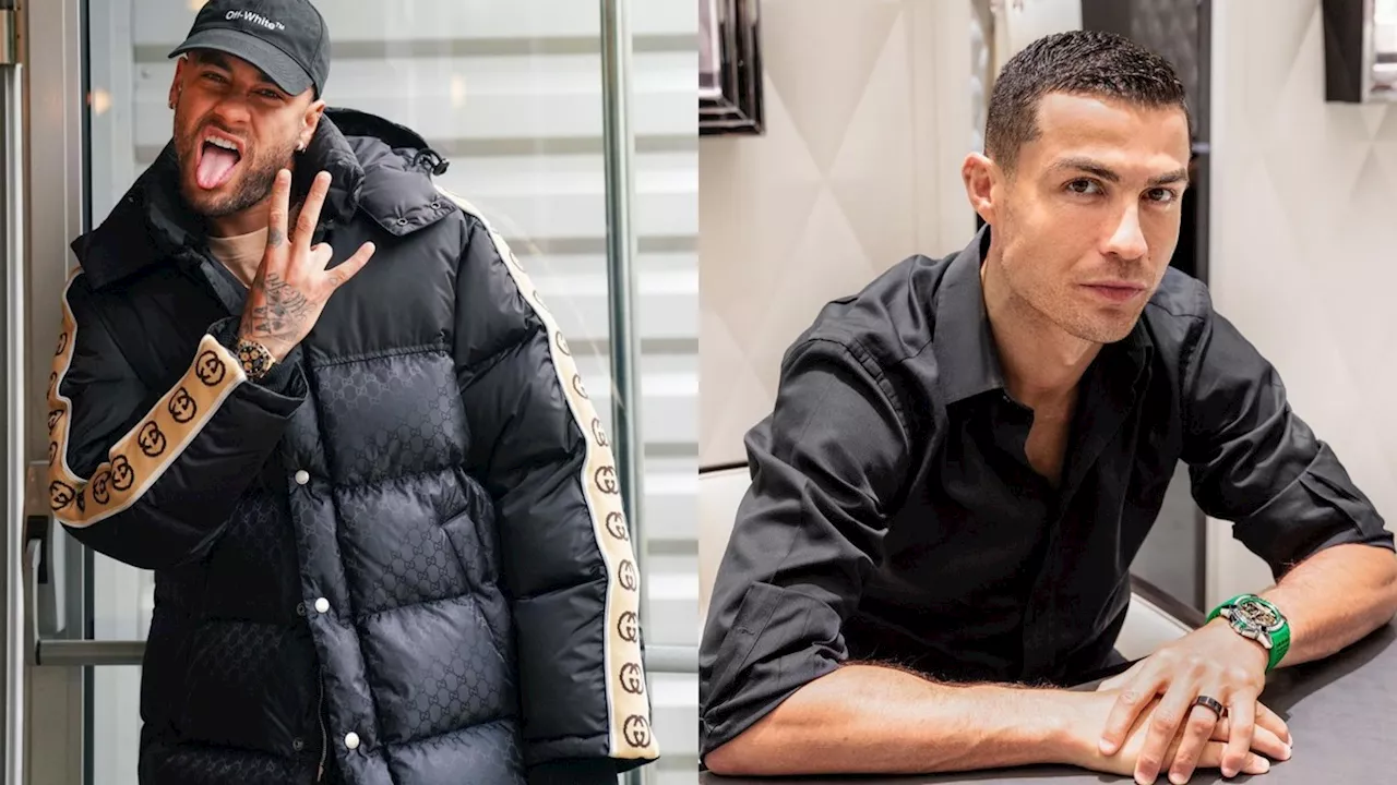 Neymar X Cristiano Ronaldo: o luxo excêntrico que os craques carregam nos braços