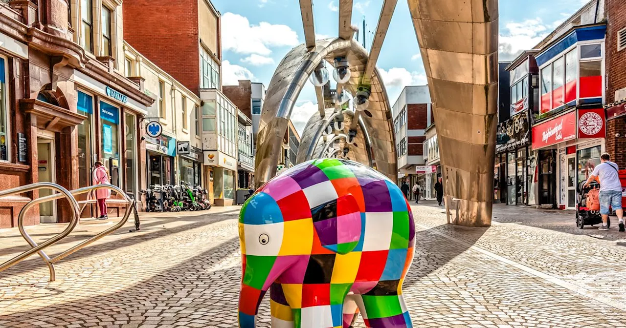 Elmer is back in Blackpool and his free sculpture trail kicks off this weekend