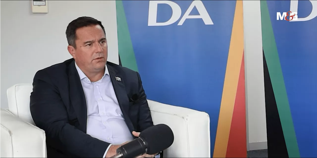  One-on-one interview with DA's John Steenhuisen