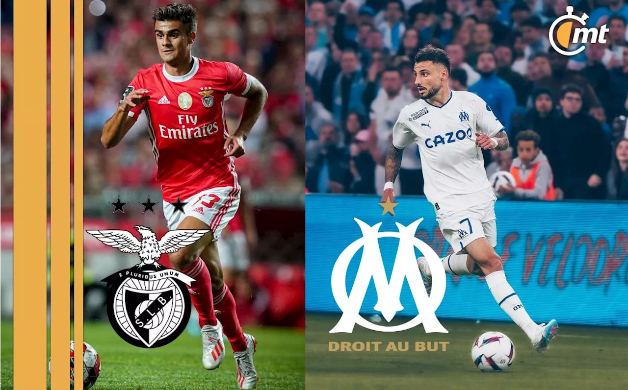 Dónde VER Benfica vs Marsella hoy; horario y canal partido Europa League 2024