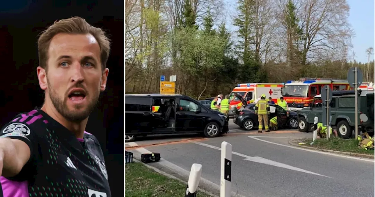 Three of Harry Kane's children injured in car crash in Germany