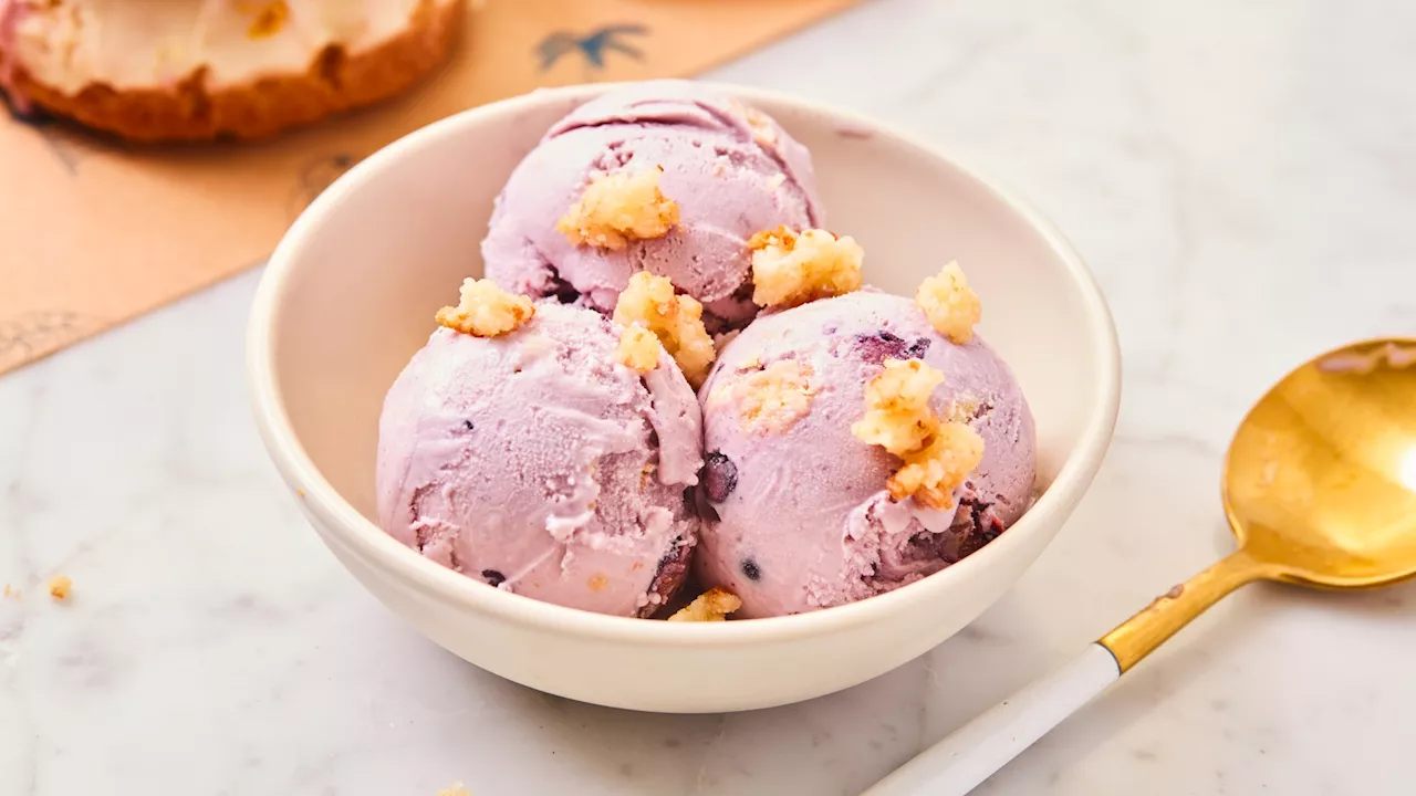 Lemon glazed doughnuts add citrusy zing to a new McConnell's blueberry ice cream