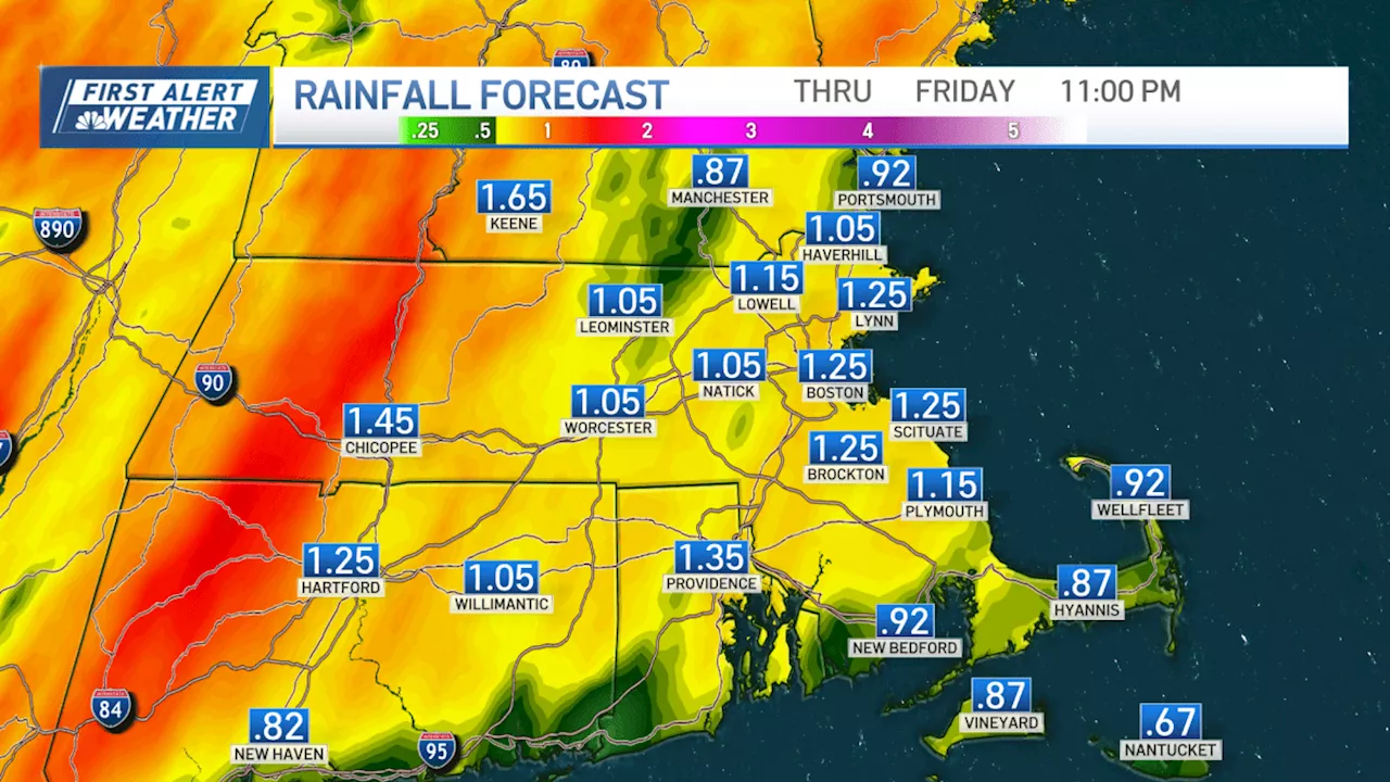 Heavy rain and strong wind gusts will close out workweek